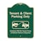 Signmission Designer Series-Tenant And Client Parking Violators Towed Away With Graph, 24" x 18", G-1824-9751 A-DES-G-1824-9751 - alternate 1